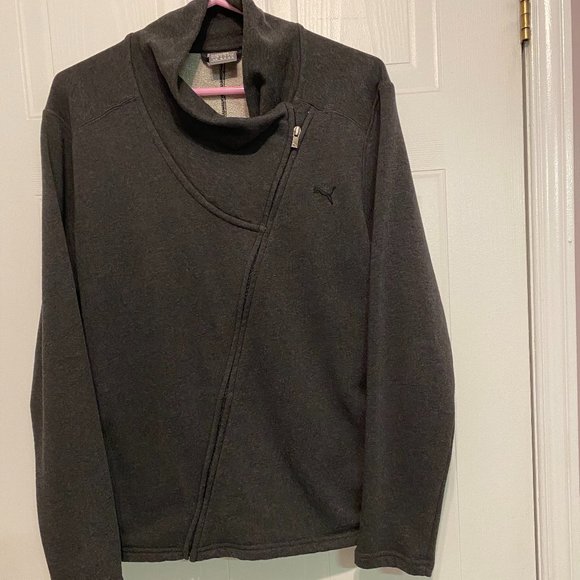 Puma Men's Gray Long Sleeve Side Zip Up Sweater Size XL (24A) - Picture 1 of 6